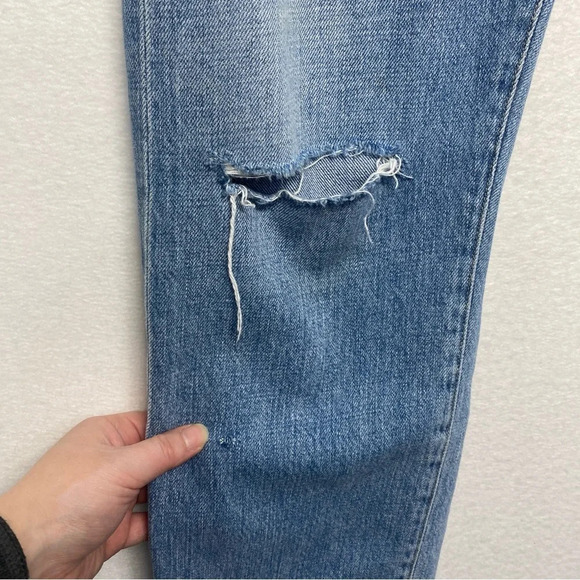 Citizens of Humanity Jeans Emerson 28 Spotlight Distressed Wash Boyfriend Crop - Picture 6 of 14
